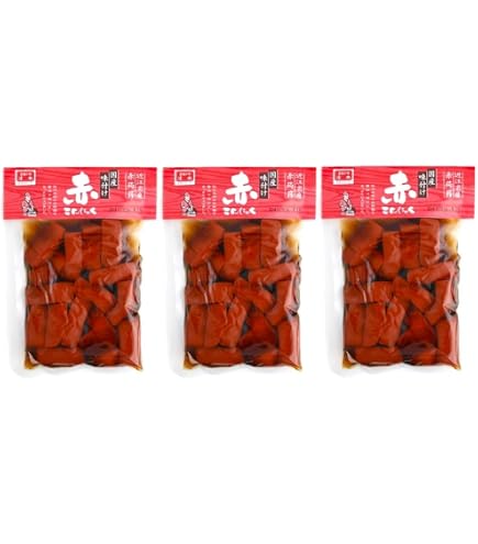Amazon.co.jp: 赤こんにゃく3袋（味つけ）近江名産 赤蒟蒻 清水商店