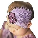 赤ちゃん 新生児 ベビー小物 お姫様 羽 髪飾り ヘアアクセサリ ヘアーバンド カチューシャ ヘッドバンド 出産祝い 誕生日 プレゼント ギフト パープル