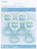 Blue Rattles Baby Shower Favours by Unique Party