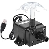 LEDGLE 水中ポンプ DC 5V 小型ポンプ 池ポンプ 噴水高さ30～40cm 揚程1M 吐出量120L/H USB給電式 水耕栽培 排水ポンプ 水槽 水族館 IP68 防水 循環ポンプ 潜水ポンプ 静音
