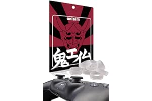 鬼エイム スティック 保護リング シリコンリング プロコン PS4 PS5 switch アクセサリー コントローラー 粉吹き 削れ防止 リング8個入り (クリア)