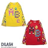 (ディラッシュ) DILASH 秋'15 モンスター柄長袖Tシャツ 80 イエロー