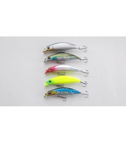 小型ミノー、シャッドセット Amazon.co.jp: 小型 小さい ダイビング ミノー シャッド 5色