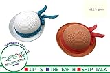 【子供服】 kids zoo (キッズズー) 水玉りぼん付ブレード編み帽子 46cm～52cm W45400