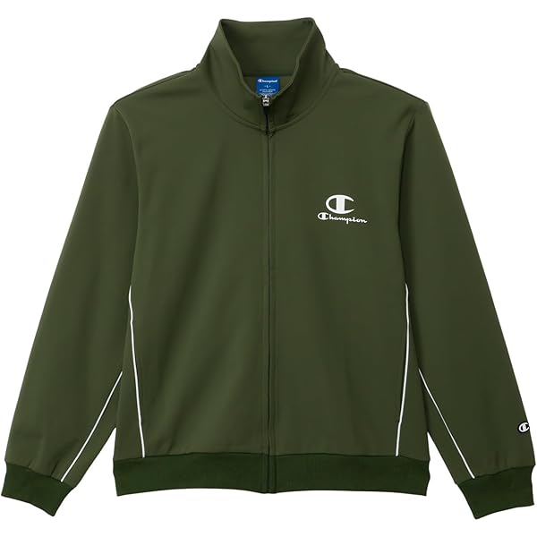 Amazon | [Champion] STAND ZIP JACKET 長袖 刺繡 スタンドジップ