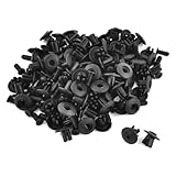 DealMux 8ミリメートルの穴プラスチック製リベット車のドアトリムパネルリテーナファスナー×100