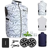 空調服 ベスト 空調 服 セット 【DC/USB 出力ポート】 熱中症対策 男女兼用 空調服ベスト 作業服 ファン 服 暑さ対策 日本製モー