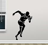 ランナー壁デカール実行実行印刷ジムフィットネスワークアウトスポーツポスタービニールステッカー子供ティーンボーイズ部屋保育園寝室壁アート装飾壁画92 NNN