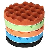 5枚入りセット バフ研磨 スポンジパッド カー研磨用 電気ドリル用 ポリッシャー用 マジックスポンジ 175mm