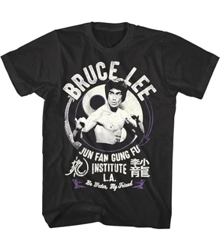 Amazon.co.jp: ブルース・リー おもしろ Tシャツ 総合格闘技 黒 M/L