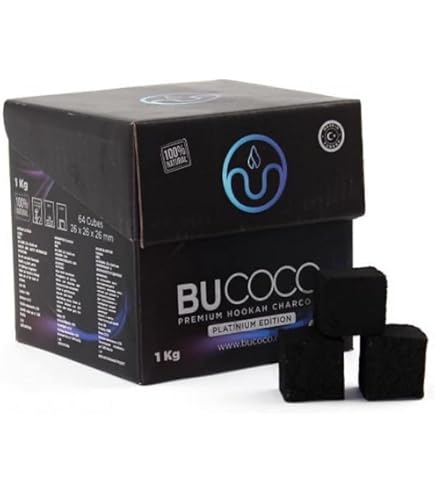 Bucoco フラット炭20個セット BUCOCO キューブ炭20個セット