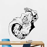 Doctor Doom壁デカールマーベル・コミックスーパーヒーロービニールステッカーFantastic Four壁アートデザイン家庭用品キッズ部屋ベッドルーム装飾壁壁画103zzz