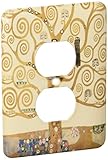 3dRose lsp_155632_6 The Tree of Life 1909 By Gustav Klimt Stylish Swirling Branches Brown Fine Art D