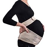 Ueasy 妊婦帯 妊婦用サポーター 腹帯　産前産後に 骨盤ベルト 簡単装着　着け心地良い　 通気性良い (Ｌ)