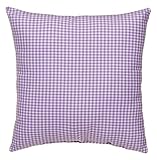 Glenna Jean Cottage Collection Sweet Pea Pillow Purple gingham [並行輸入品]