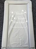 Deluxe Unisex Baby Waterproof Changing Mat with Raised Edges - Twinkle Twinkle Little Star, Do you k