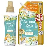 【セット品】ソフラン アロマリッチ クレア フローラル＆フルーティの香り 柔軟剤 本体480ml＋つめかえ用750ml