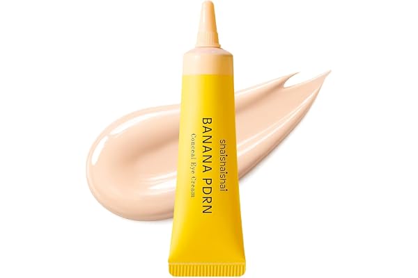 shaishaishai BANANA PDRN Eye Cream & Under Eye Color Corrector 15g Cream | PDRN & Ectoin, Dark Circle Coverage, 5 Shades, Crease-Proof, Non-Sticky, K-Beauty