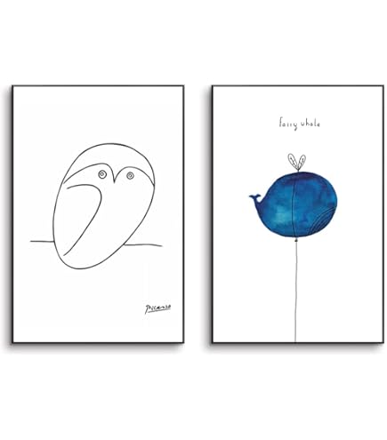 Amazon.co.jp: ウォールアート 装飾 ピカソ 線画 ポスター