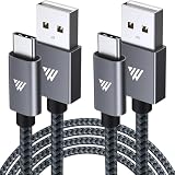 W STYLE USB Type C ケーブル タイプcケーブル超急速充電 ナイロン編み 断線防止 ライトニングケーブル USB-A & USB-C 急速充電 コード usbケーブル データ転送 iphone17/16/15シリーズ/iPad/MacBook Pro/Galaxy S24/Matebook/iPad/Xperia等USB-C各種対応 (1m+2m)