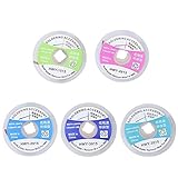 5本 はんだ吸取り線 はんだ除去剤吸盤 長さ1.5m ワイヤ幅 1.5/2.0/2.5/3.0/3.5mm