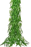 Yatim 5.9フィート人工Greeneryチェーン植物ガーランドLeaves Caneのウェディングホームインドアガーデンブーケガーランド外側 グリーン Yatim