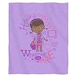 Disney "Doc McStuffins, Doc Love" Sweatshirt Throw, 50 by 60-Inch [並行輸入品]