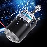 電気モーター コアレスモーター 軽量モーター DCモータ 高速モータ DIY発電機 DIYジェネレータ用 12/24V 30W 高速 永久磁石 3000/6000rpm 綿菓子機 小型切削台 研削盤 