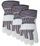 MidWest Gloves and Gear Midwest Gloves and Gear 7733P03-S-AZ-6 Heavyweight Suede Cowhide Work Glove,