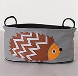 PANCY ベビーカー用バッグ 収納バスケット ミニ バッグ 収納 小物入れ 可愛い 動物 布製 多機能 雑物収納 便利(ハリネズミ)