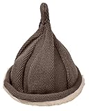 Plus Nao(プラスナオ) あったかボア入りニット帽 キッズ とんがり くるくる つんつん 帽子 男の子 女の子 ベビー 防寒 BOY GIRL 赤ちゃん KID カーキ