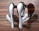 1ペア入れ　建築金具キャビネット引き出し両開きドア用取っ手 磨かれたクロム　Y形　取付穴センター64mm