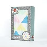 ウィーゴアミーゴ Weegoamigo おくるみ ガーゼ モスリン 1枚 単品 箱入り Single Pack Muslin Tri Fun Bright トライファンブライト