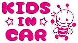 Sticker Shop Haru KIDS IN CAR ステッカー ハチの妖精 ピンク
