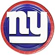 Amscan新しいYork Giants Lunch Plates NFL Football Sports Party使い捨て食器、紙、9インチ、ラウンド、パックの8。Childrens、9 "