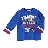 ダブルB (mikihouse) 星屑プリント長袖Ｔシャツ 120cm ブルー（15）