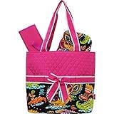 Tropical Crocodile Print Quilted 3pc set Diaper Bag by NGIL [並行輸入品]