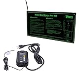 iPower GLHTMTCTRLHTMTS 10" x 20.5" Warm Hydroponic Seedling Heat Mat Durable Waterproof Design & ETL