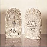Carsonホームアクセント92400 stone-angel prayer-bless Our Friends & # 44 ; 7.5 X 4.5
