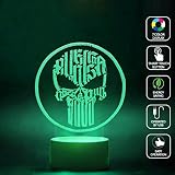 cmlart Theパニッシャースカルロゴ3dランプ夜間7色変更BestギフトNight Light LED家具デスクテーブル照明ホーム装飾おもちゃ CMLART