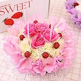 BunBunBee 早春のアレンジ「スイートネスケーキ・ふんわりピンク」