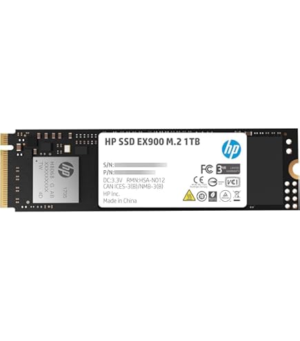 内蔵型SSD HP SSD EX900 Plus M.2 1TB Amazon | HP EX900 Plus NVMe PCIe M.2 インターフェイスSSD、GEN 3 x