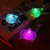 5個セット　ウォールステッカー　３Ｄ胡蝶　LED発光可能　光を反射可能　壁貼り　壁紙シール　ウォールシール/ウォールペーパー/シール/壁のクロース 　家庭用/公共場合 (LED発光可能の３Ｄ胡蝶, 彩