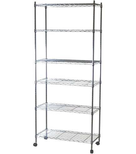 Amazon｜スチールラック 3段 幅90 奥行き35 高さ90cm キャスター