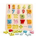 [ドリーマー]　型はめ　木製立体パズル　知育玩具　積み木　形合わせ　数字/レター　計算力　色認知　カラフル　マルチカラー　可愛い　ベビー　赤ちゃん　おもちゃ　早期開発