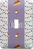 Happy誕生日ライトスイッチカバー( Single )切り替え( Personalized )