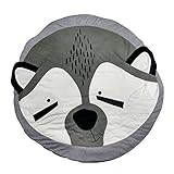 (キッズ　ハウス)KIDS HOUSE 子供用マット　プレイマット丸型　可愛いキツネカーペット