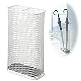 アンブレラスタンド 傘立て かさたて スリムメッシュ ホワイト 07858