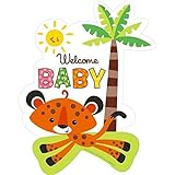 Welcome Baby Tiger Cutout Nursery or Baby Shower Decoration Supplies by Fisher-Price [並行輸入品]