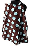 Palm and Pond Breastfeeding Cover - Brown with Baby Blue Spots by Palm and Pond